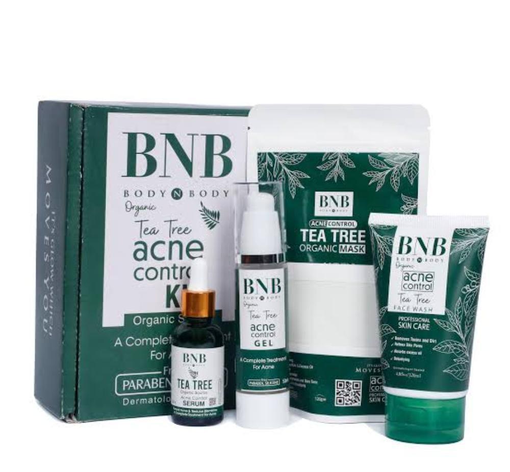 Tea Tree Organic Acne Control Kit – 4-Step Natural Solution for Clearer Skin