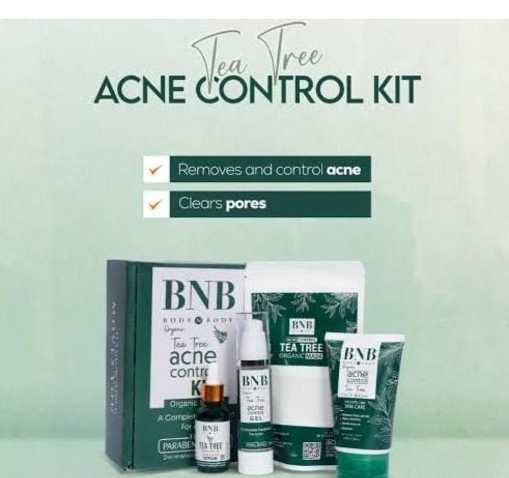 Tea Tree Organic Acne Control Kit – 4-Step Natural Solution for Clearer Skin
