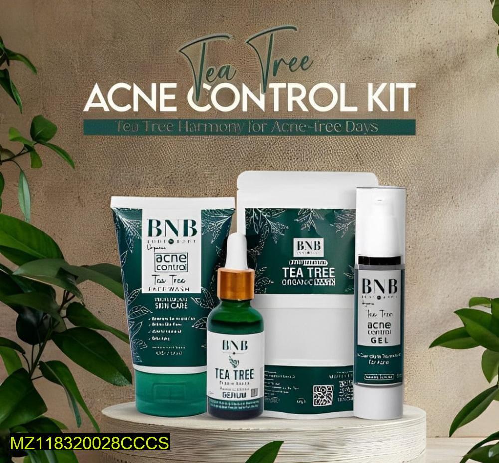 Tea Tree Organic Acne Control Kit – 4-Step Natural Solution for Clearer Skin