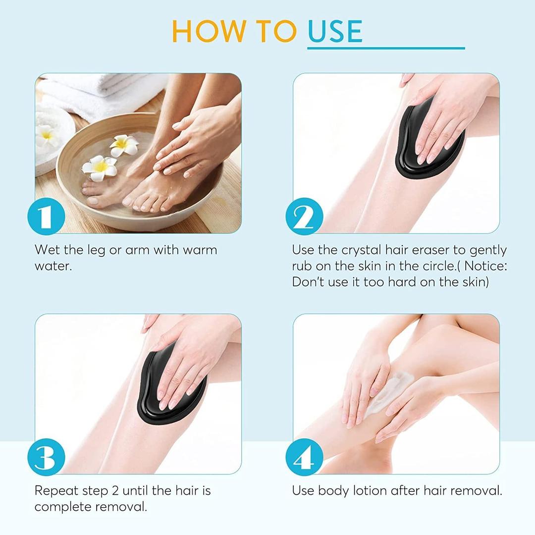 Painless Hair Removal Magic Crystal Hair Eraser – Slower Regrowth, 1 Pc