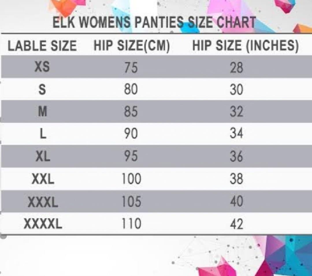 Stretchable Cotton Panties For Girls & Women