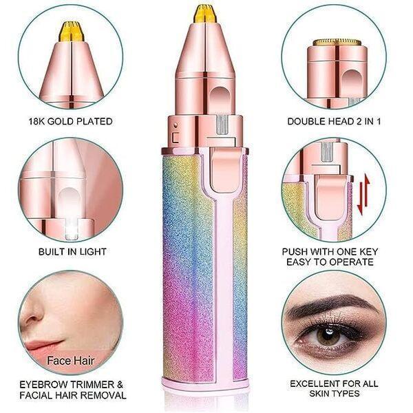 Rechargeable Women's Eyebrows Hair Trimmer – Flawless Brows Anytime, Anywhere!