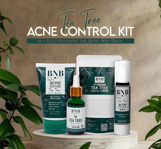 Tea Tree Organic Acne Control Kit – 4-Step Natural Solution for Clearer Skin