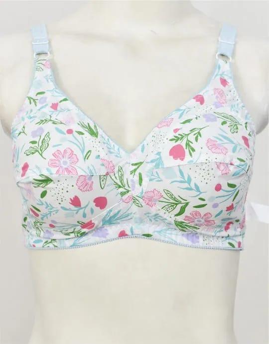 Cotton Printed Comfortable And Breathable Non-Padded Bra