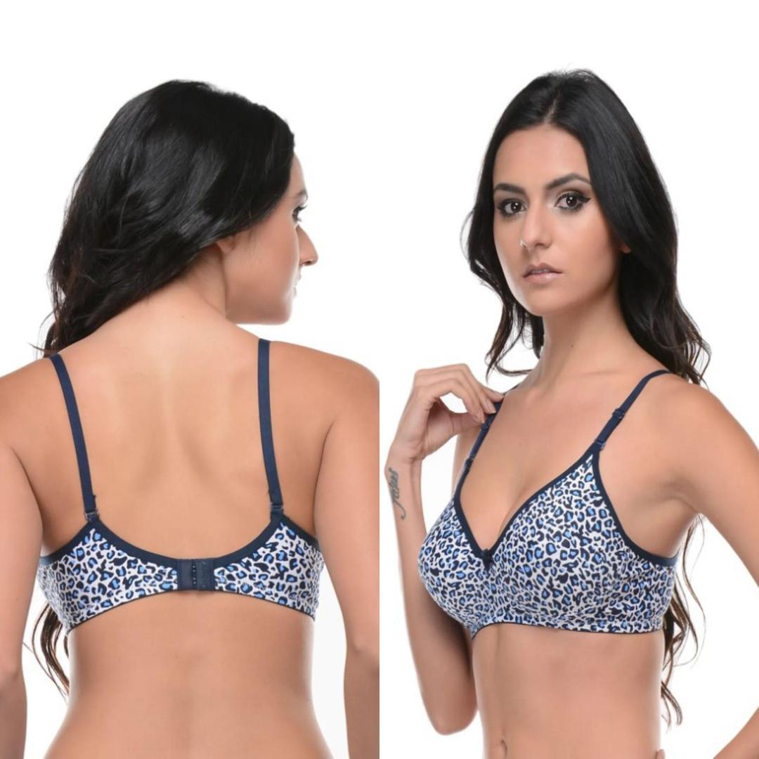 Comfortable & Lightweight Multicolor Minimizer Bra - Printed Design (1 Pcs)